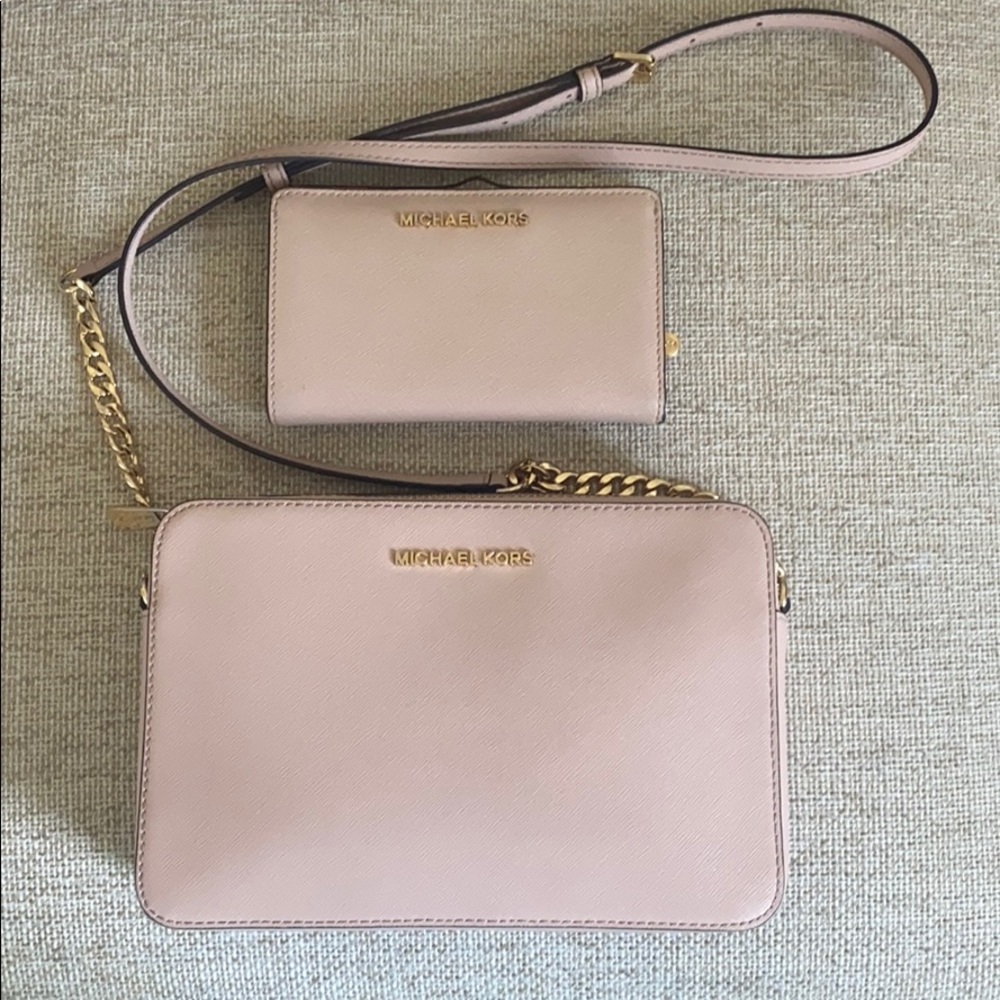 Michael Kors Crossbody and Wallet set